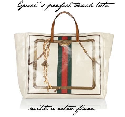 gucci beach bag plastic|Gucci beach bags on sale.